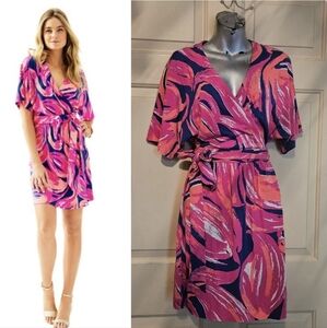 Lilly Pulitzer Amoritta short sleeve wrap dress 